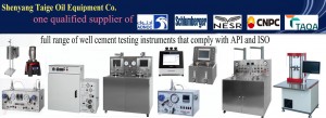 full range of well cement testing instruments that comply with API and ISO
